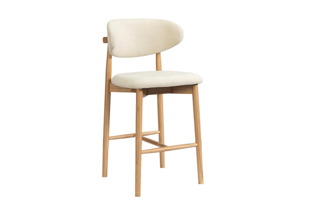 Chaise de comptoir Clara – Frêne naturel