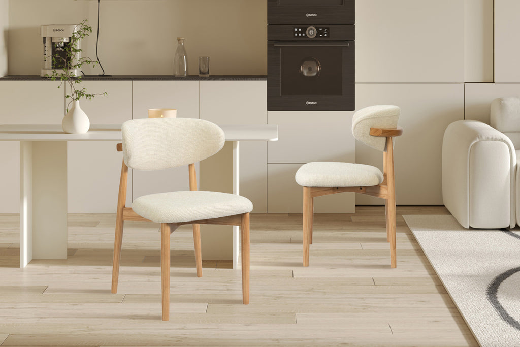 Lot de 2 chaises Clara – Frêne naturel