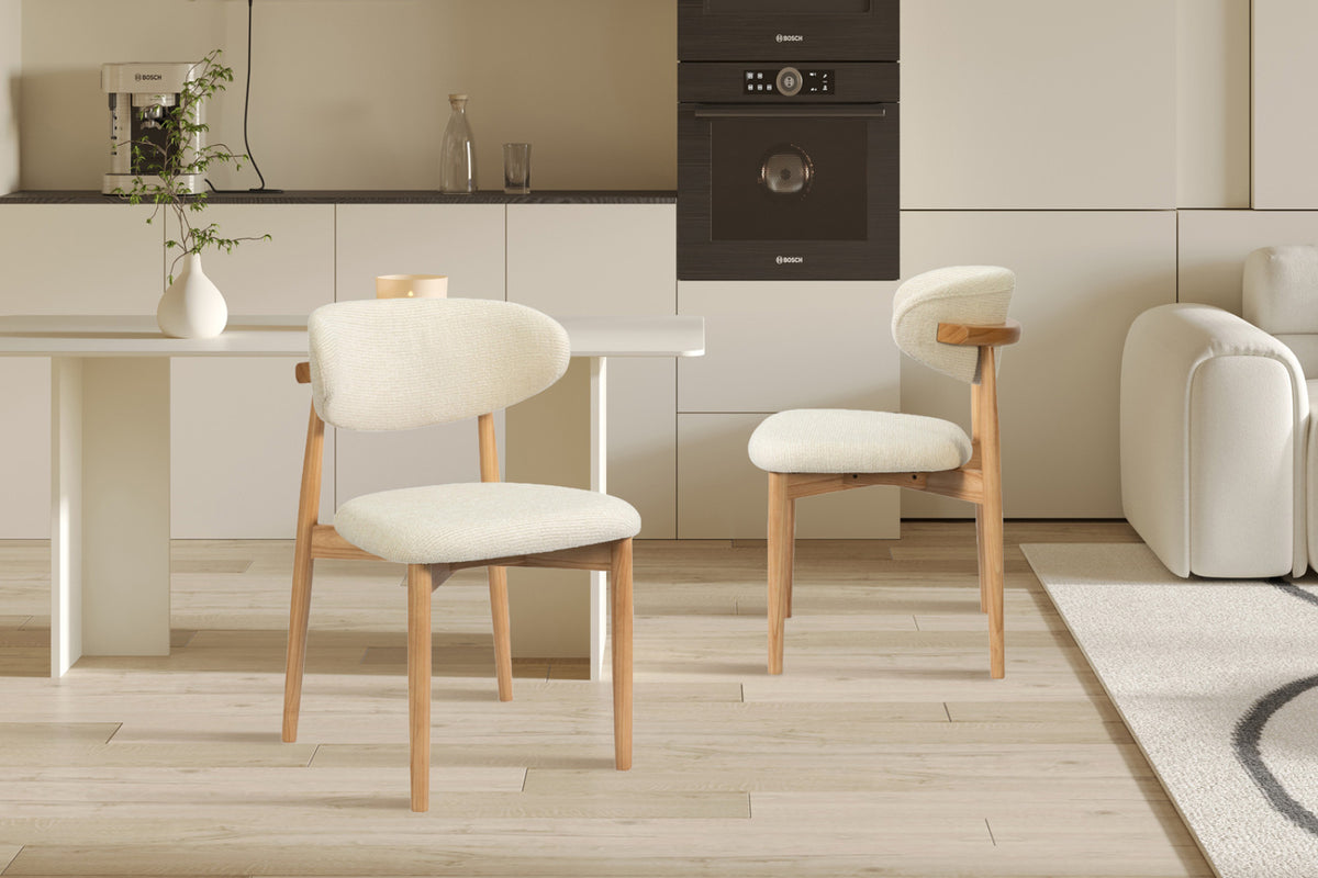 Lot de 2 chaises Clara – Frêne naturel
