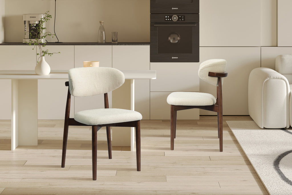 Lot de 2 chaises Clara – Frêne noyer