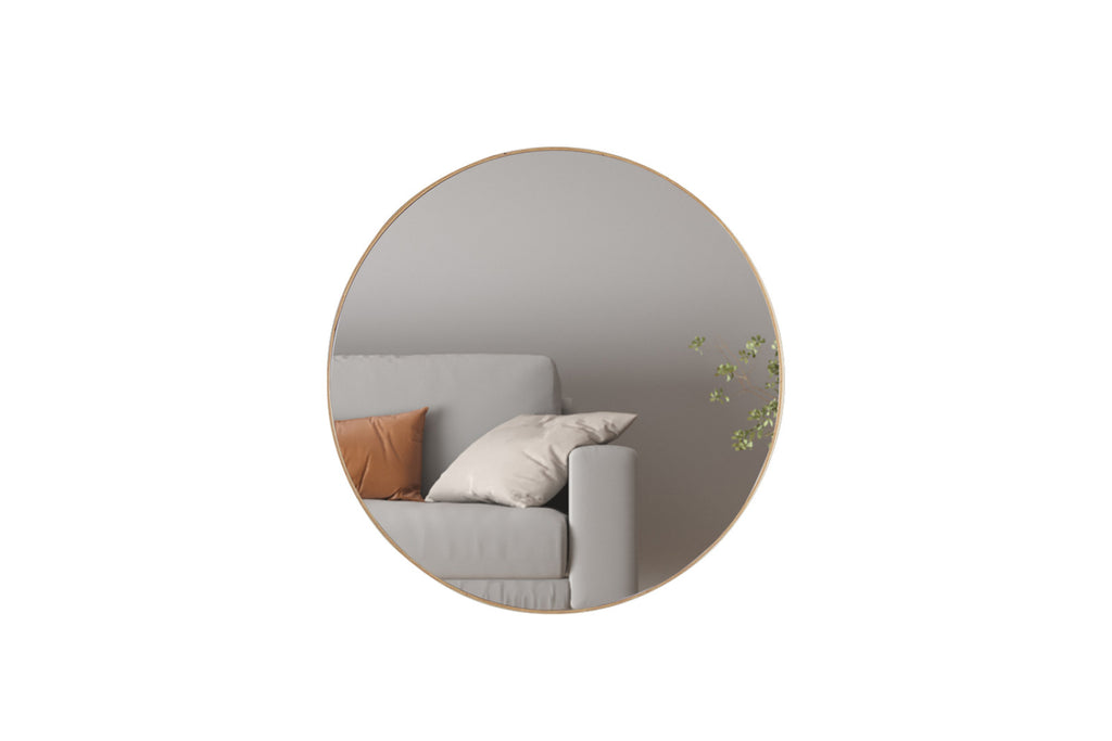 Miroir Ria – chêne vieilli – 80x80 cm