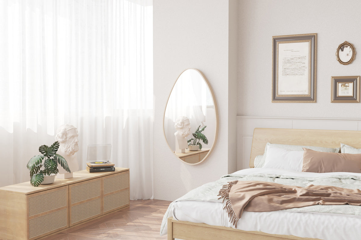Miroir Romi – chêne vieilli – 80x50 cm
