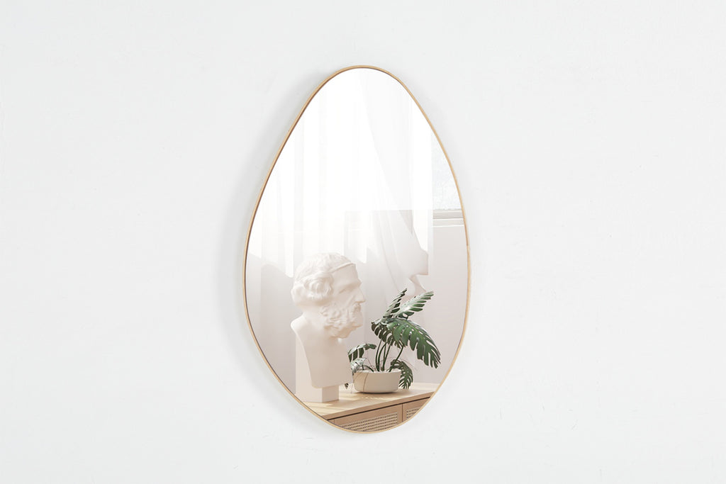 Miroir Romi – chêne vieilli – 80x50 cm