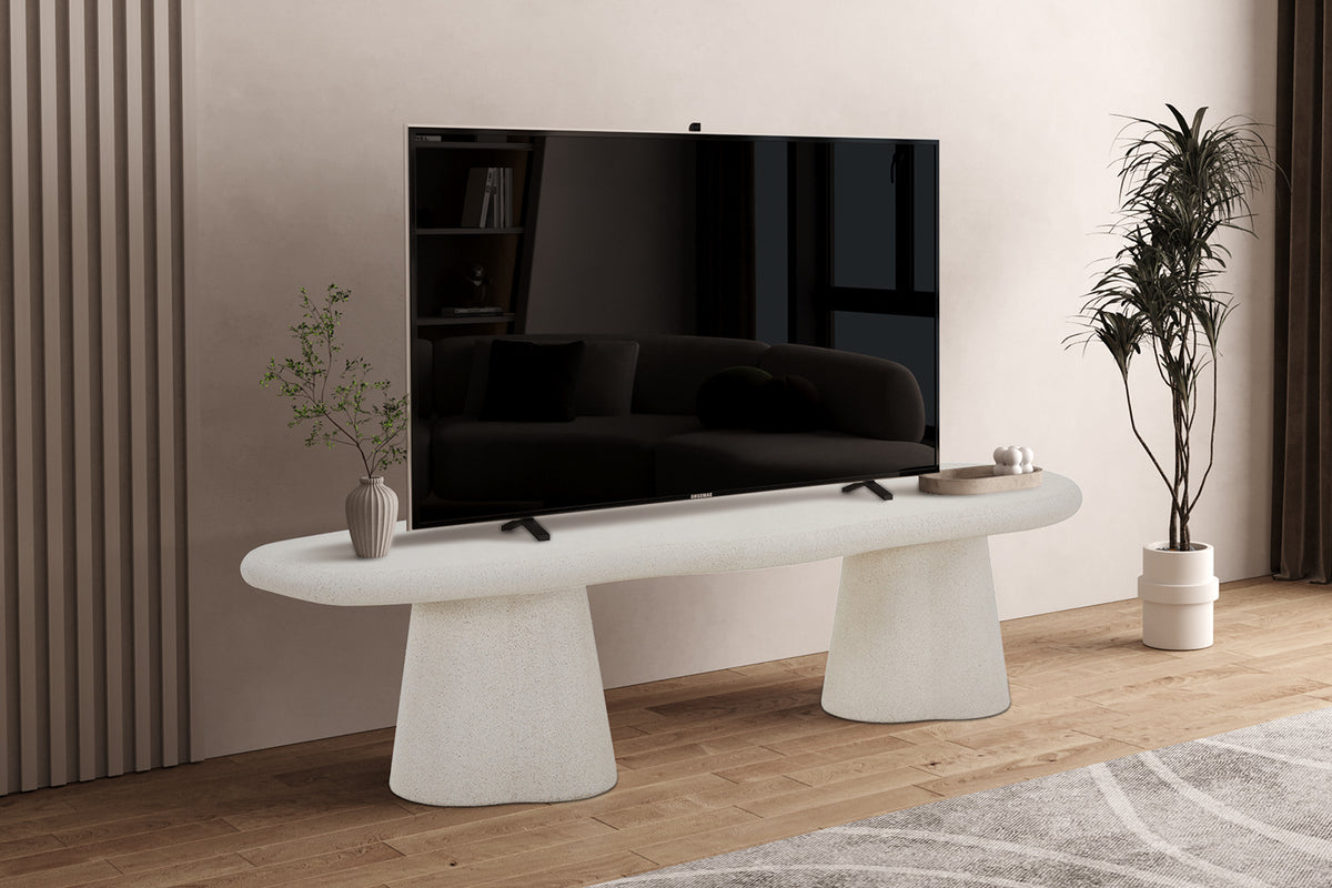 Meuble-tv Faro 160 cm Organique Ciment