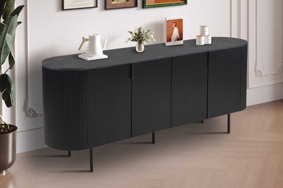 Bahut Lagos – décor brun foncé – 200 cm