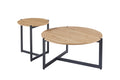Set de 2 table basses ' Pola – décor chêne vieilli