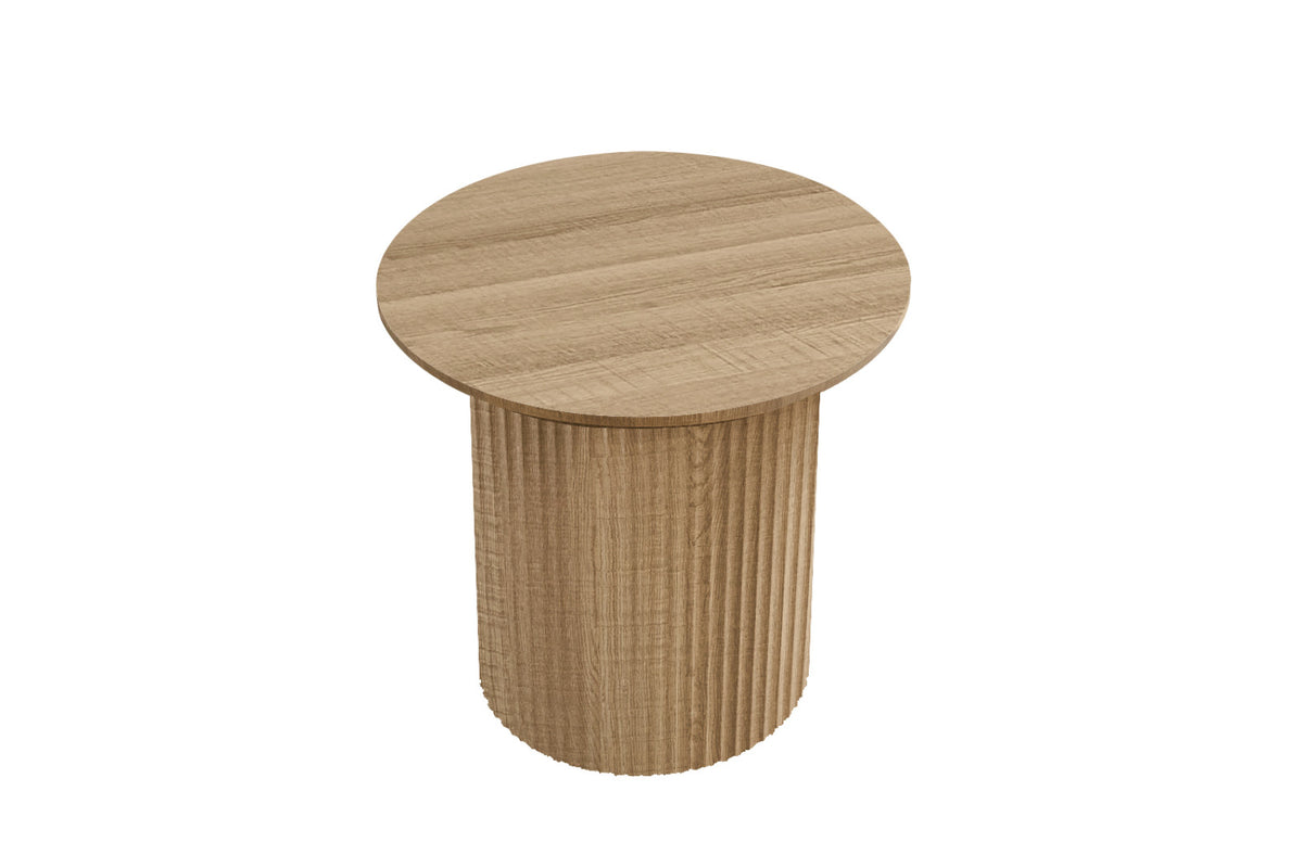 Table basse Lagos – Chêne naturel – Ronde Ø 50 cm