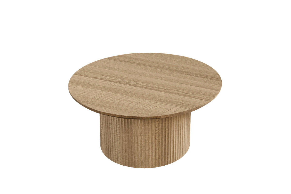 Table basse Lagos – Chêne naturel – Ronde Ø 80 cm