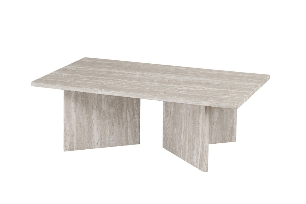 Table basse Litar – Travertin gris