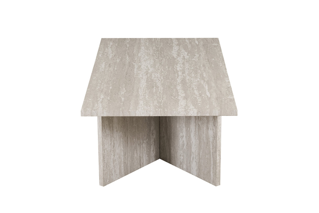 Table basse Litar – Travertin gris