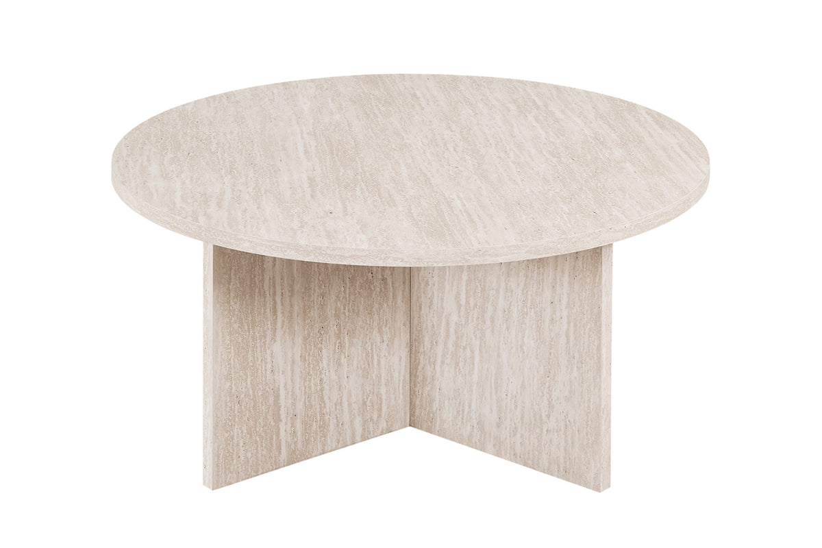 Table basse Drasir – Travertin beige