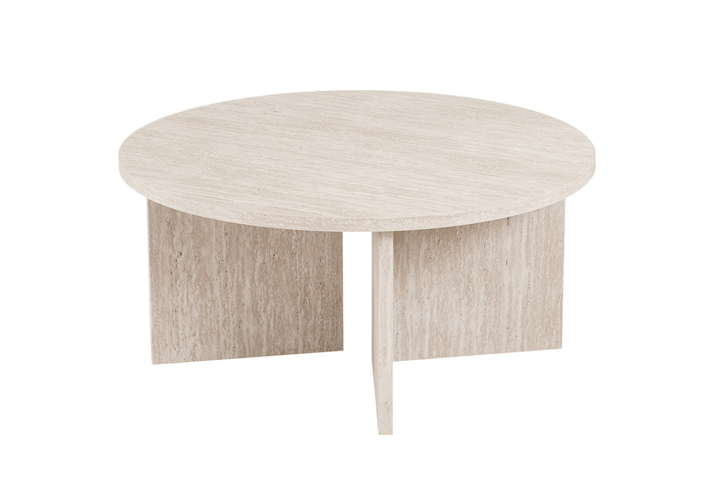 Table basse Drasir – Travertin beige