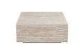 Table basse Jane – décor travertin beige