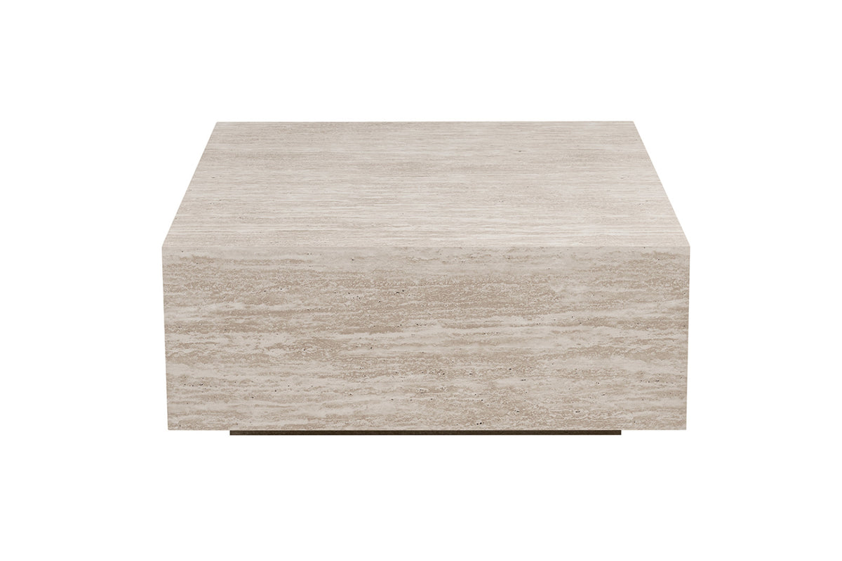 Table basse Jane – décor travertin beige