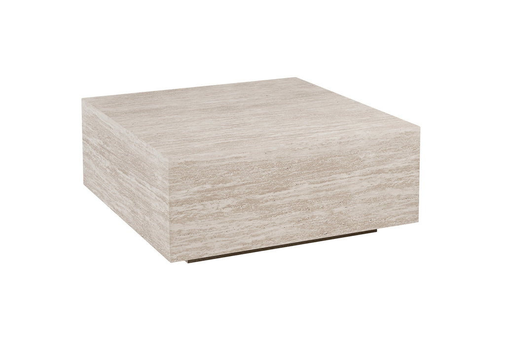 Table basse Jane – décor travertin beige