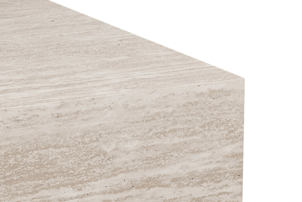 Table basse Jane – décor travertin beige