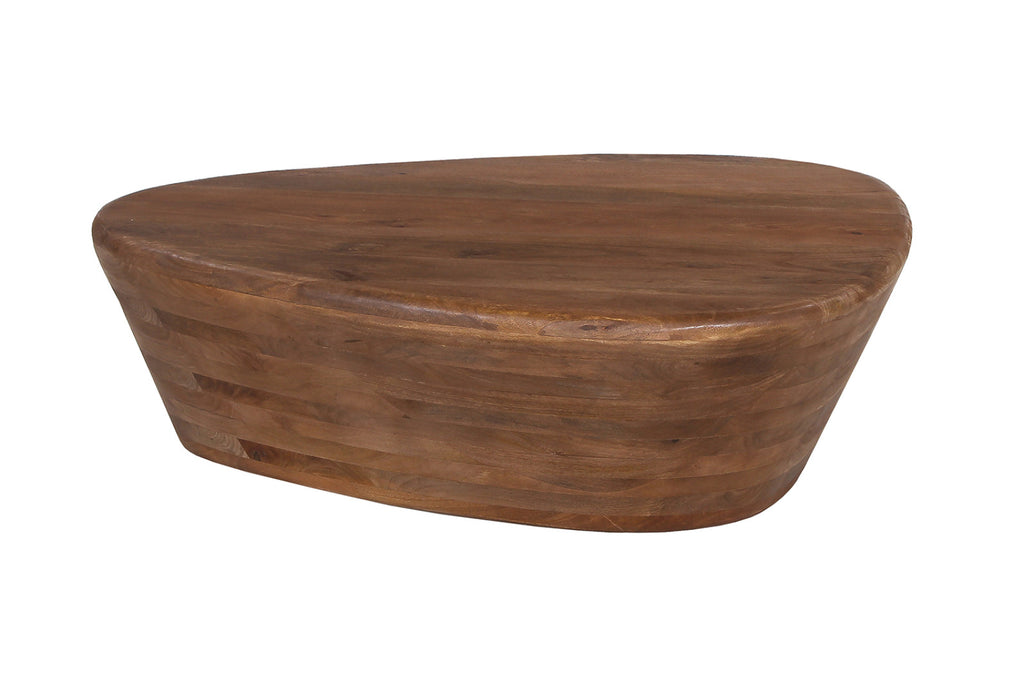 Table basse Evan – bois de manguier brun clair