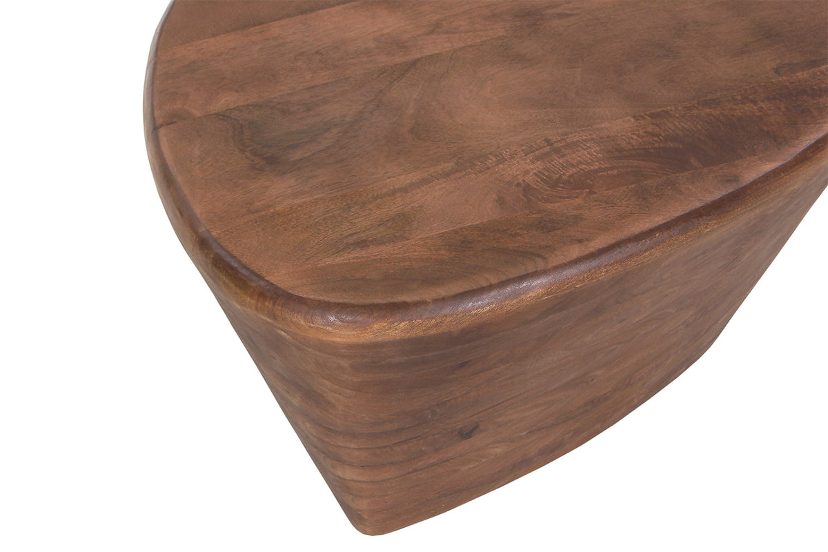 Table basse Matteo – bois de manguier brun clair