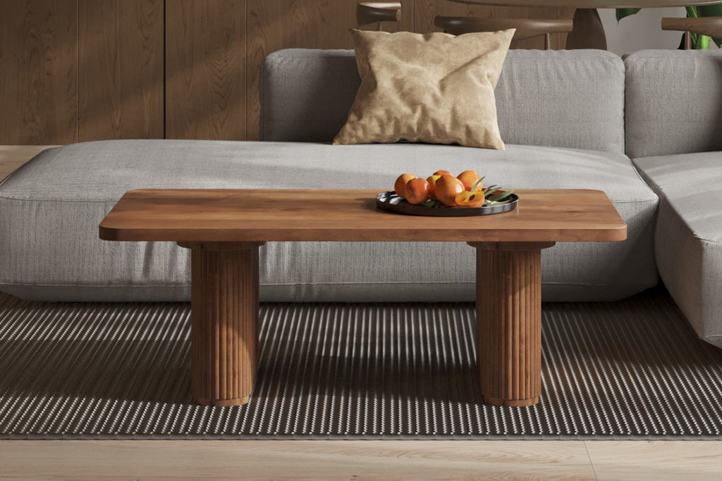 Table basse Jean – bois de manguier brun clair