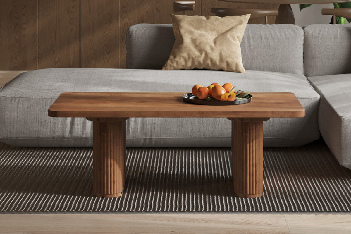 Table basse Jean – bois de manguier brun clair