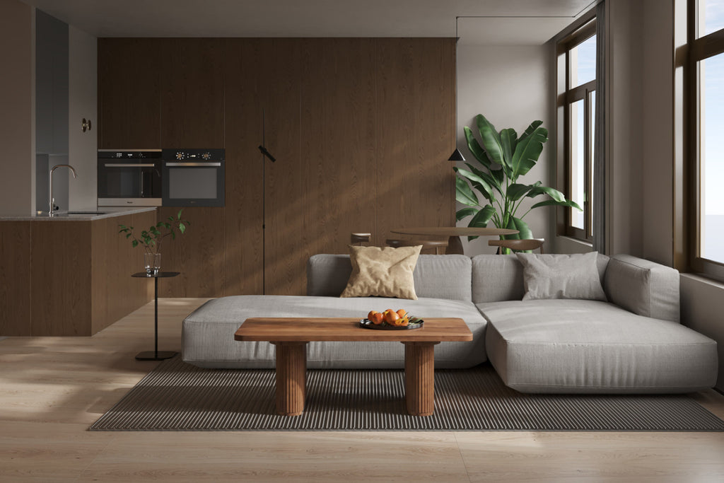 Table basse Jean – bois de manguier brun clair