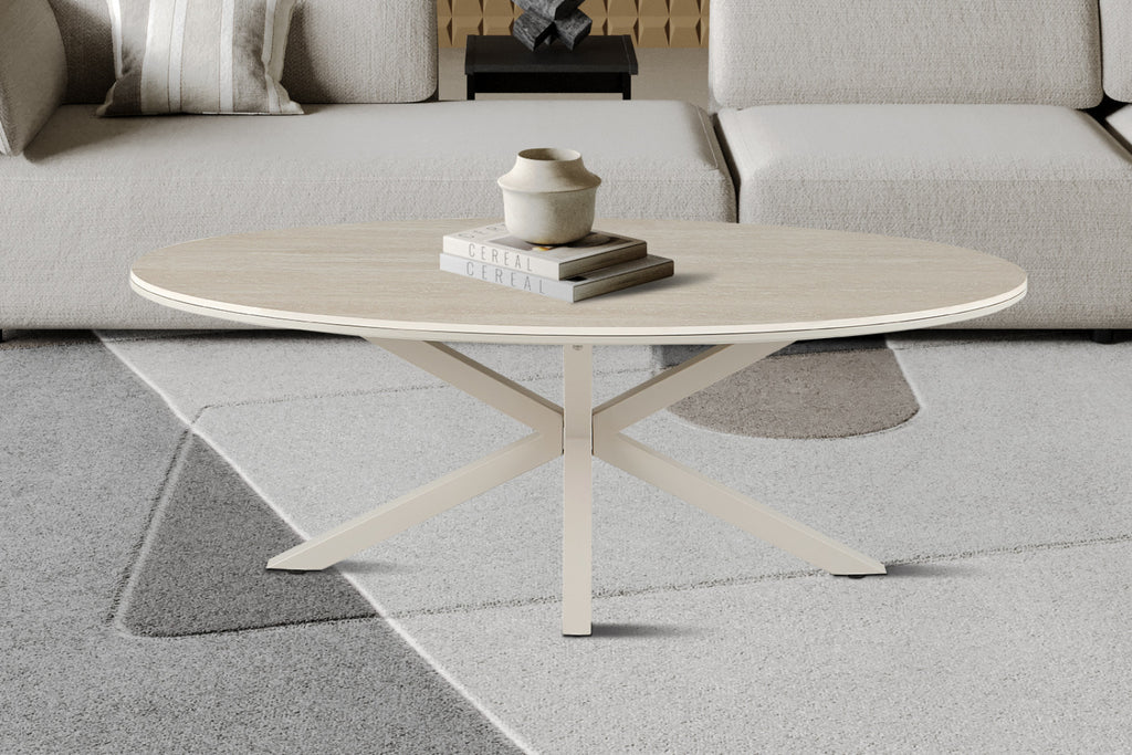 Table basse Noa – Ovale 130 × 70 cm