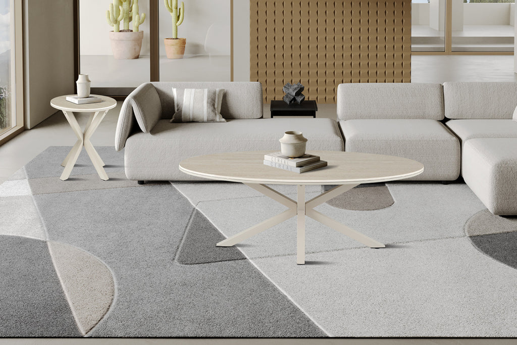 Table basse Noa – Ovale 130 × 70 cm