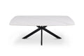 Table basse Apollo – Blanc – Ovale 130 × 70 cm