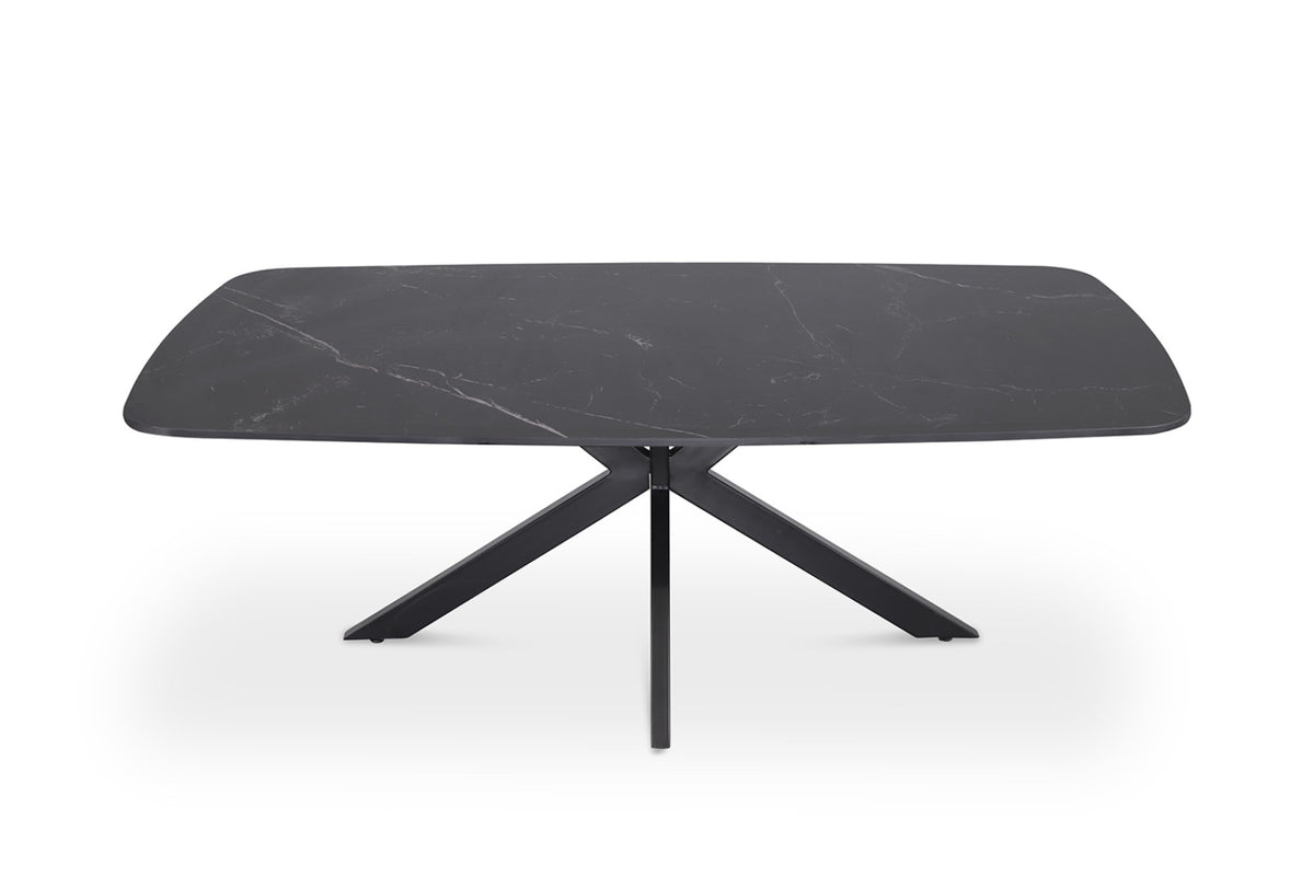 Table basse Apollo – ovale danoise pierre noir – 130 cm