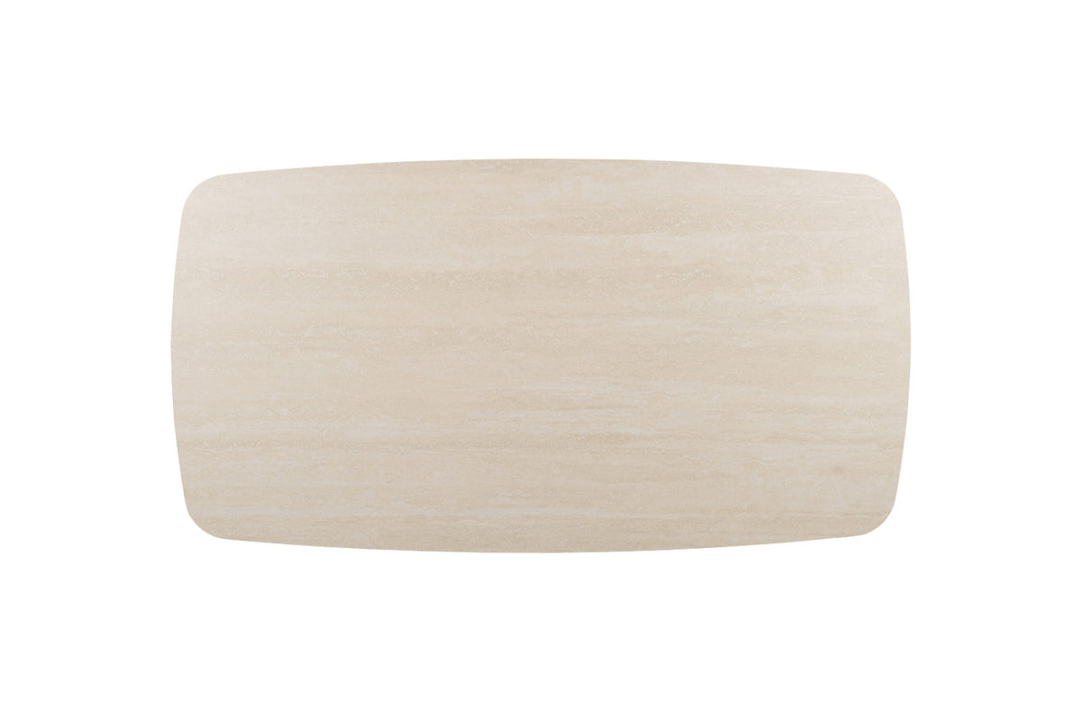 Table basse Apollo – Baroque beige – Ovale 130 × 70 cm