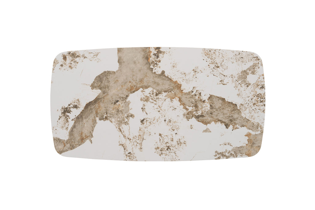 Table basse Apollo – Pandora brillant – Ovale 130 × 70 cm
