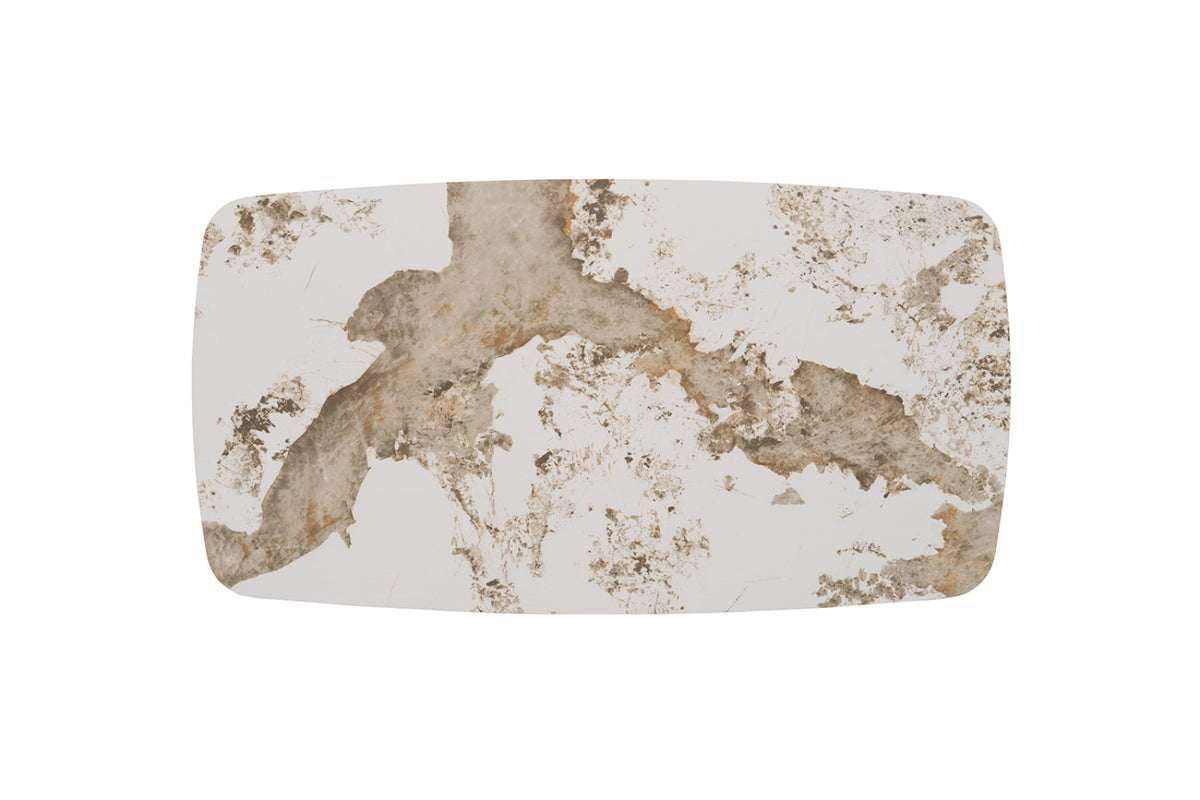 Table basse Apollo – Pandora brillant – Ovale 130 × 70 cm