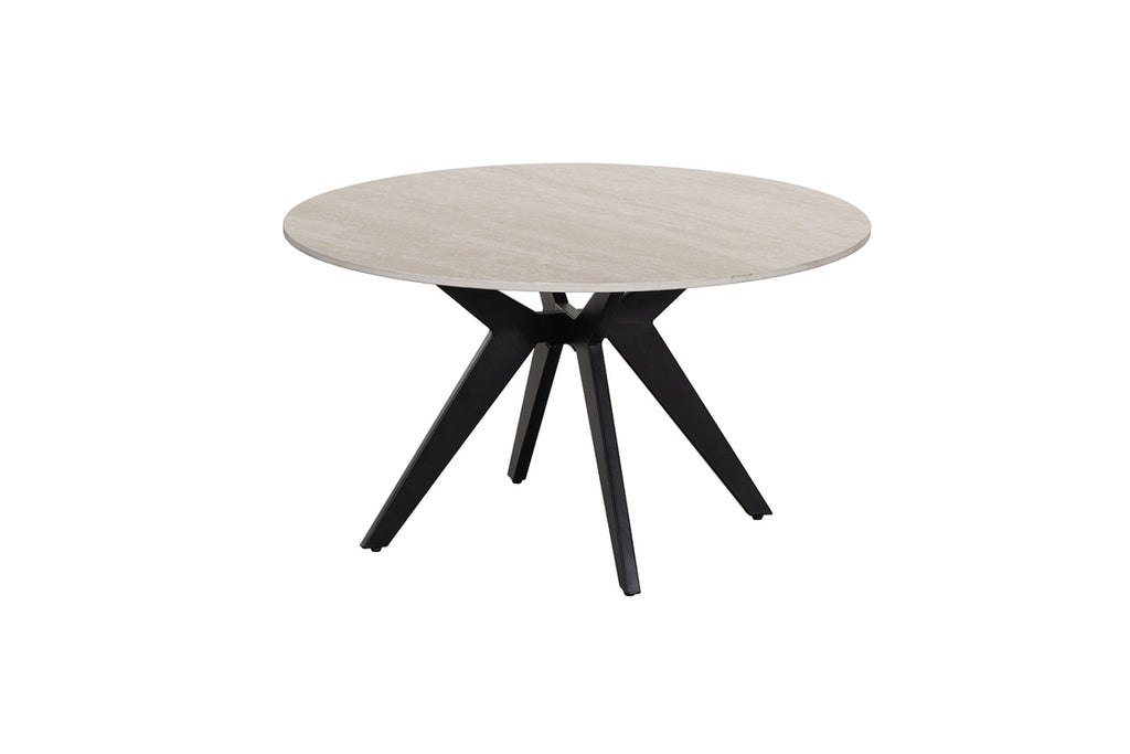 Table basse Apollo – Baroque gris – Ronde Ø 80 cm