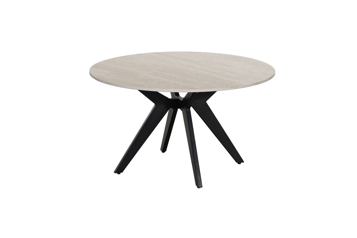 Table basse Apollo – Baroque gris – Ronde Ø 80 cm