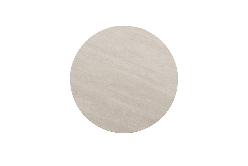 Table basse Apollo – Baroque gris – Ronde Ø 80 cm