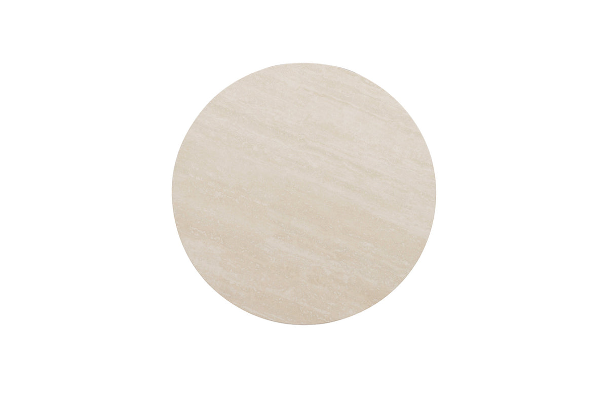 Table basse Apollo – Baroque beige – Ronde Ø 80 cm
