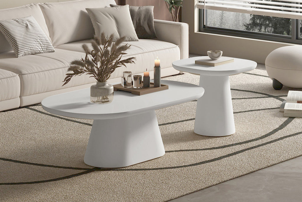 Table basse Tavira – Ovale 55 × 55 cm