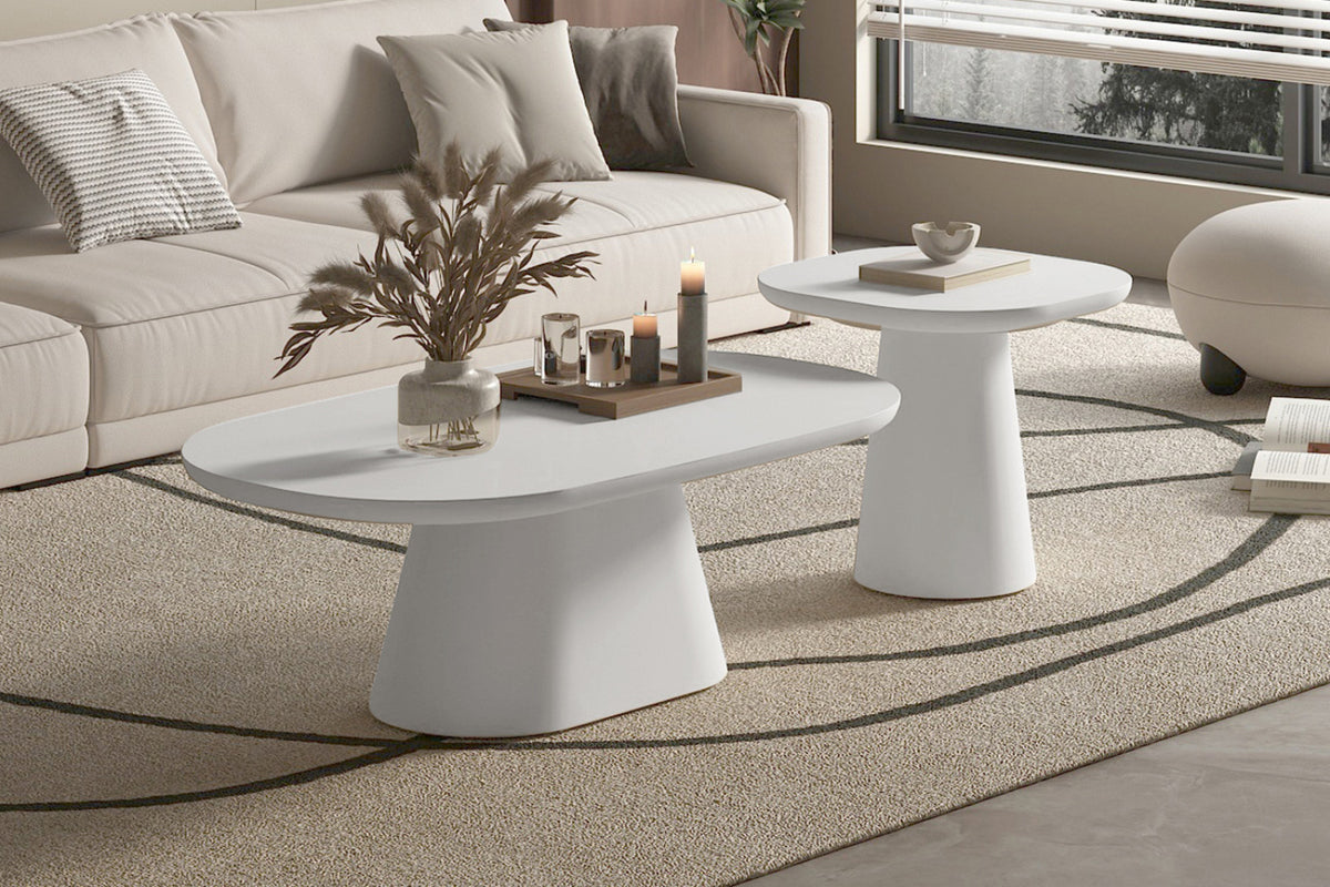 Table basse Tavira – Ovale 55 × 55 cm