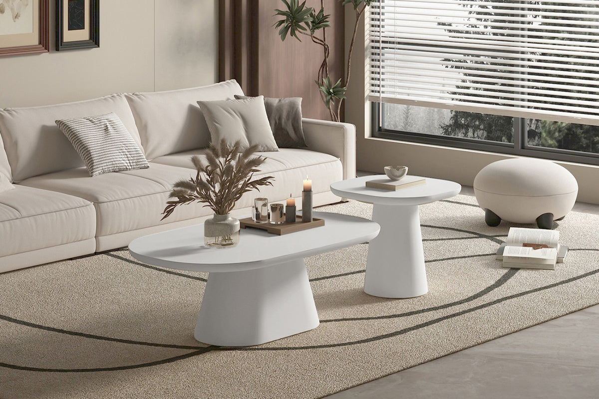 Table basse Tavira – Ovale 55 × 55 cm