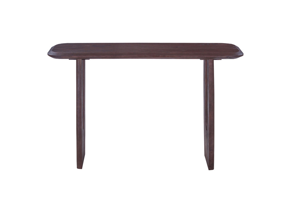 Console Braga – ovale danoise bois de manguier brun foncé