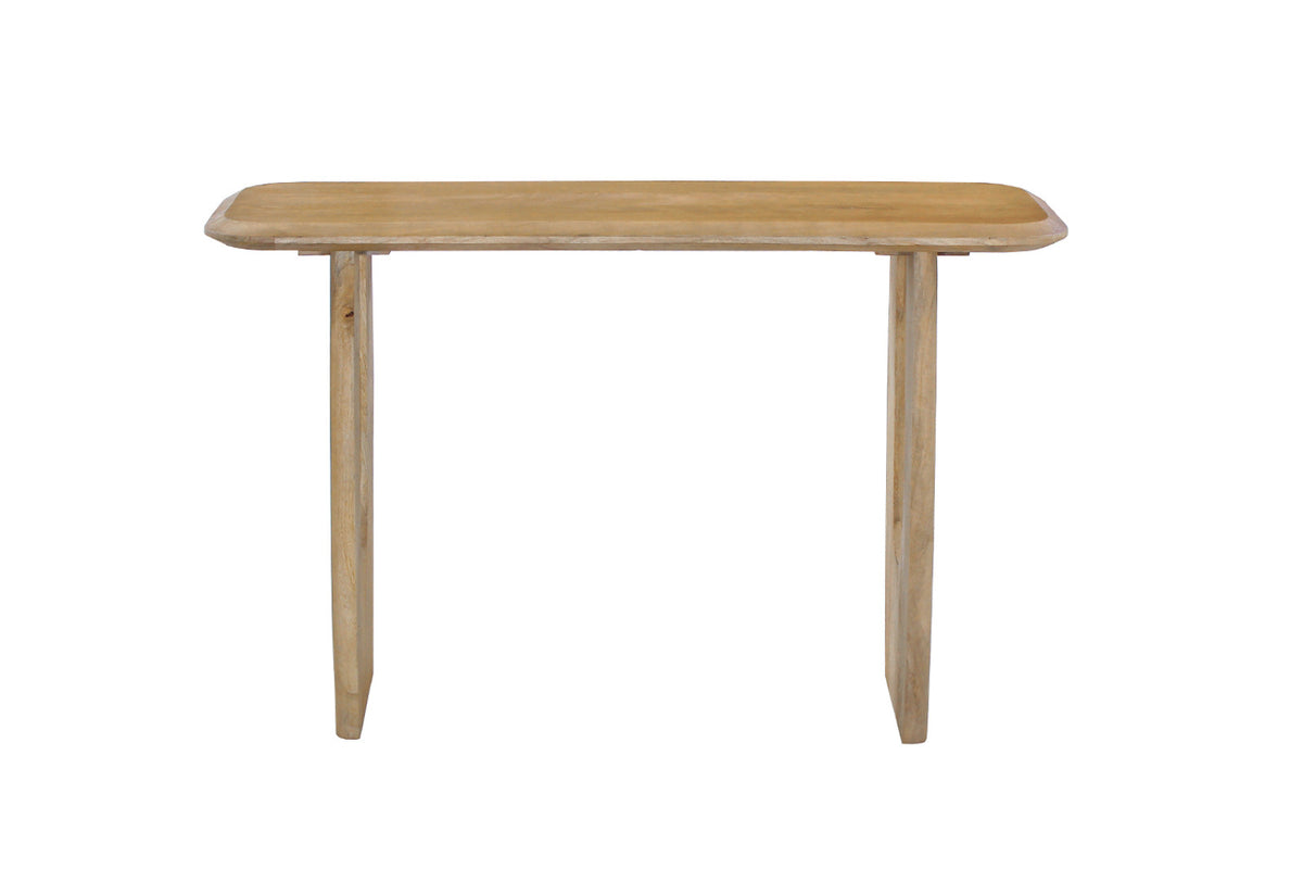 Console Braga – ovale danoise bois de manguier amande