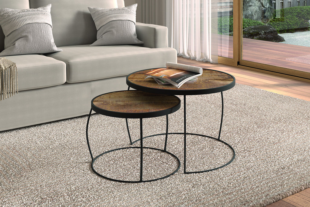 Table basse Lars – set de 2 bois de manguier