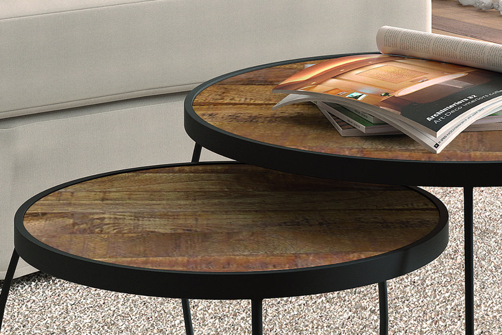 Table basse Lars – set de 2 bois de manguier