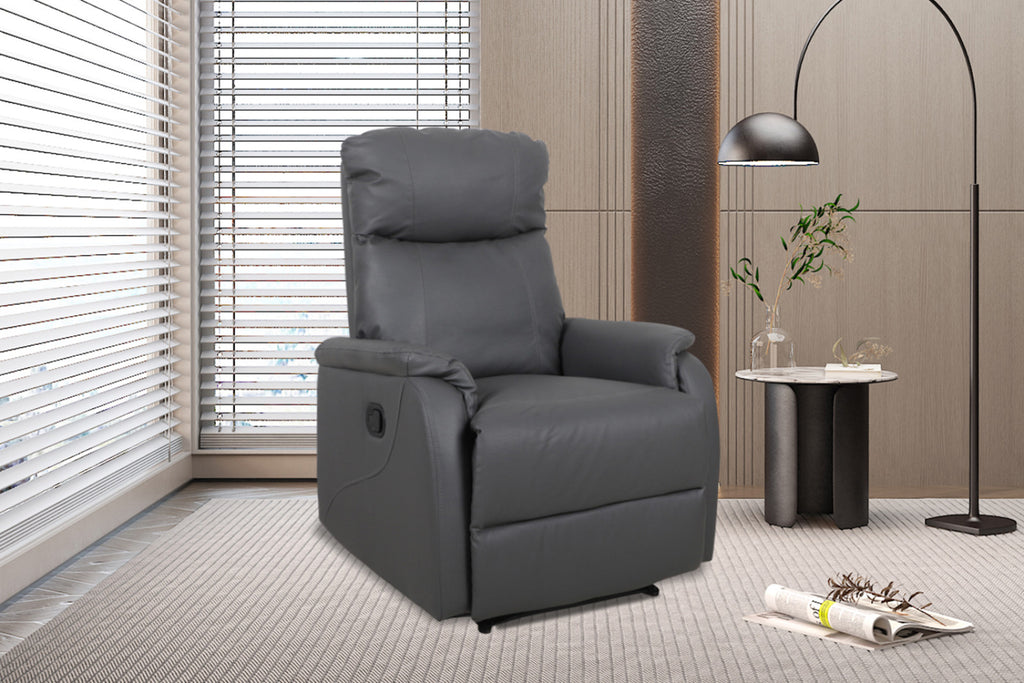 Fauteuil relax Tokio – relevable manuellement gris
