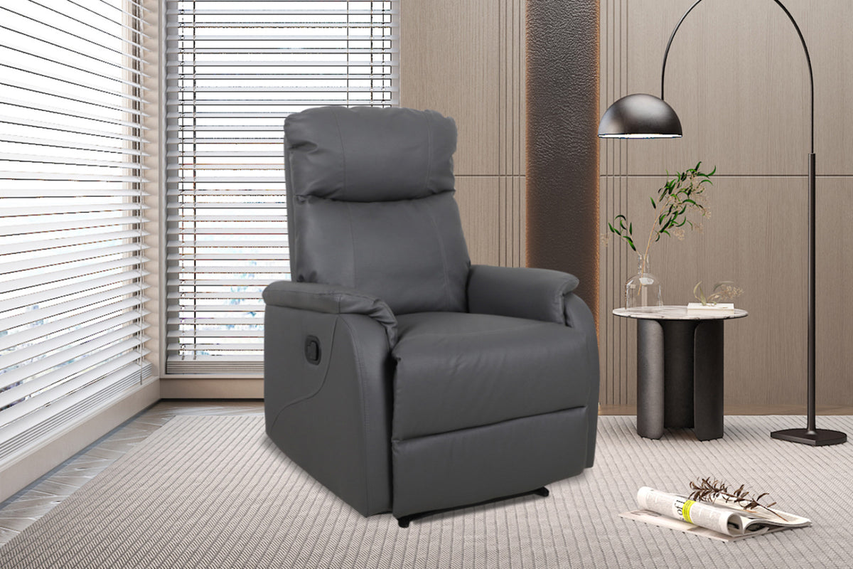 Fauteuil relax Tokio – relevable manuellement gris