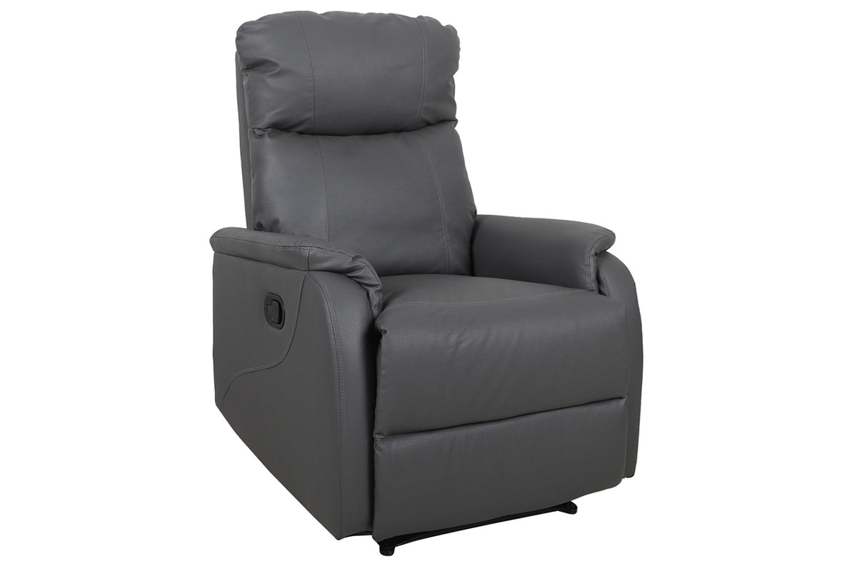 Fauteuil relax Tokio – relevable manuellement gris