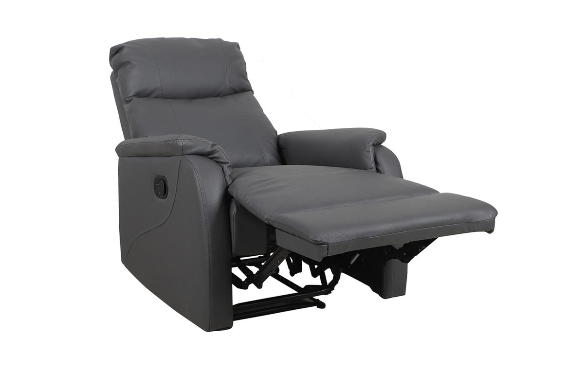 Fauteuil relax Tokio – relevable manuellement gris