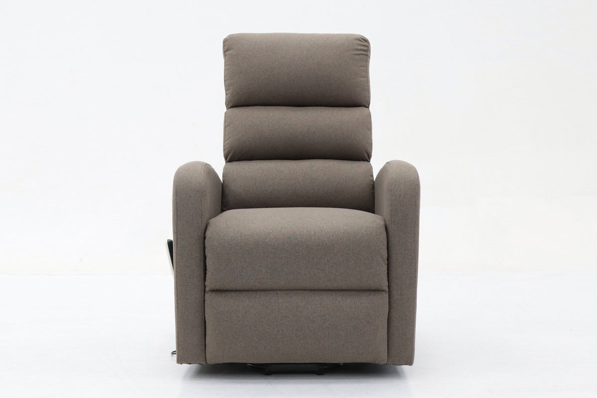 Fauteuil releveur electrique Bruges – tissu taupe