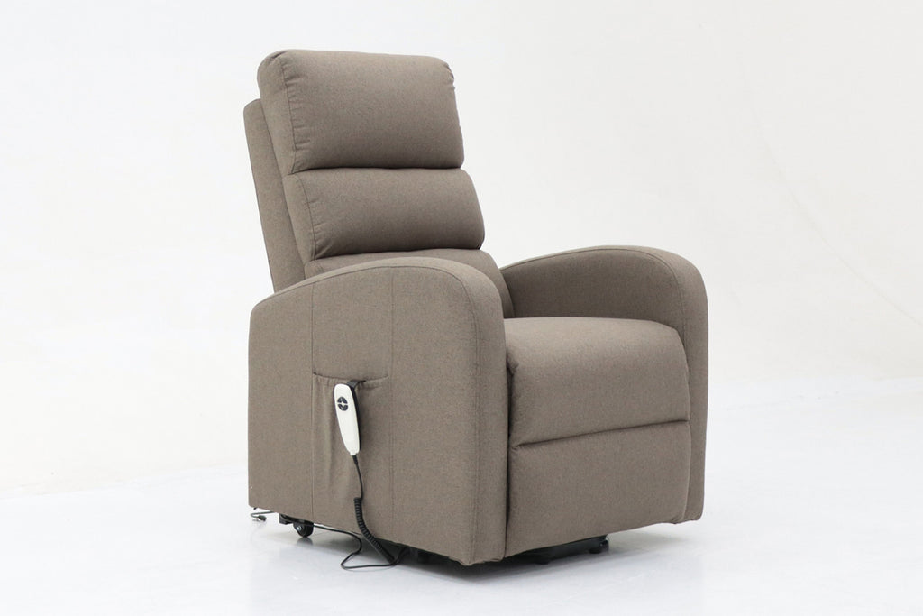 Fauteuil releveur electrique Bruges – tissu taupe