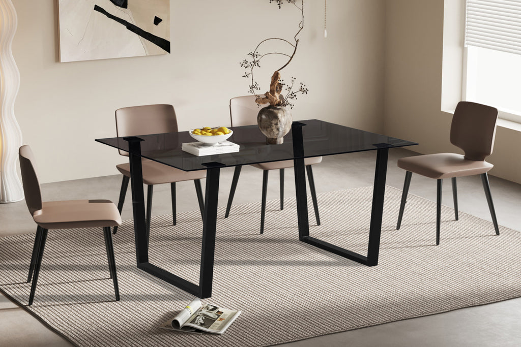 Table Boaz – rectangulaire verre – 150 cm